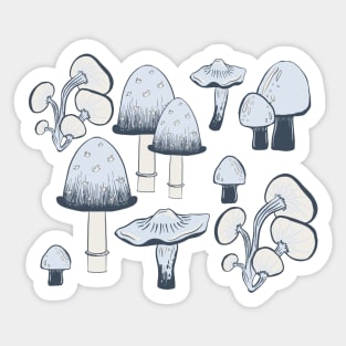 Mushrooms Everywhere Sticker